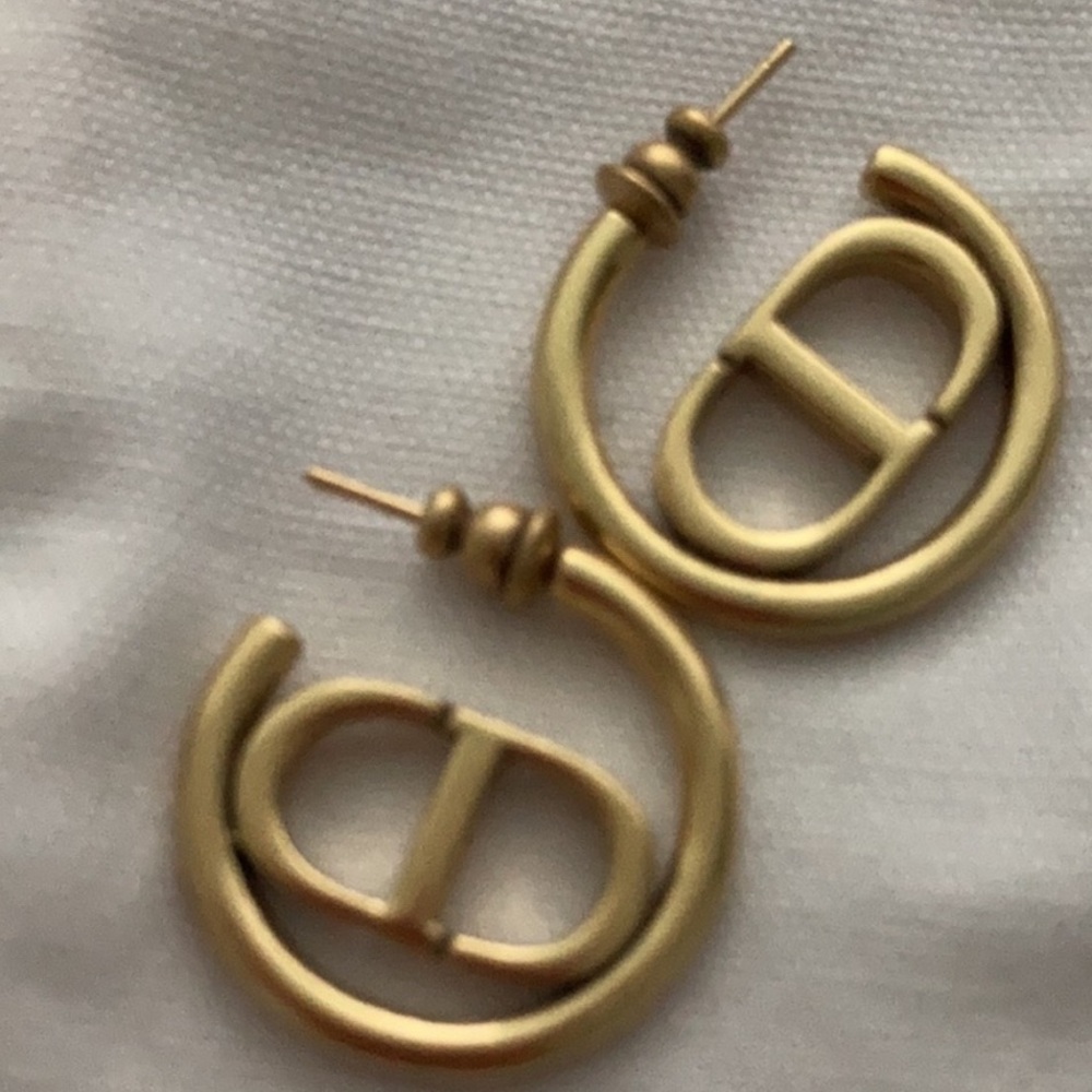 Authentic Dior Gold Earrings - Picture 4 of 4